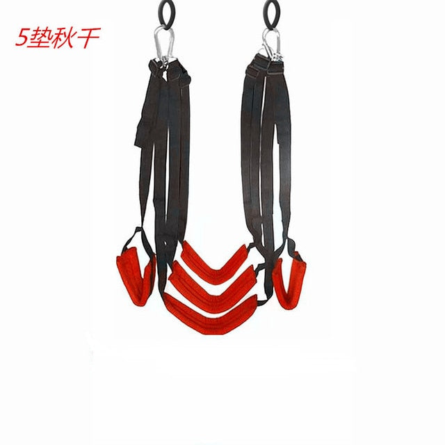 Couples Erotic Sexual BDSM Bondage Soft Nylon Sex Swing for Woman